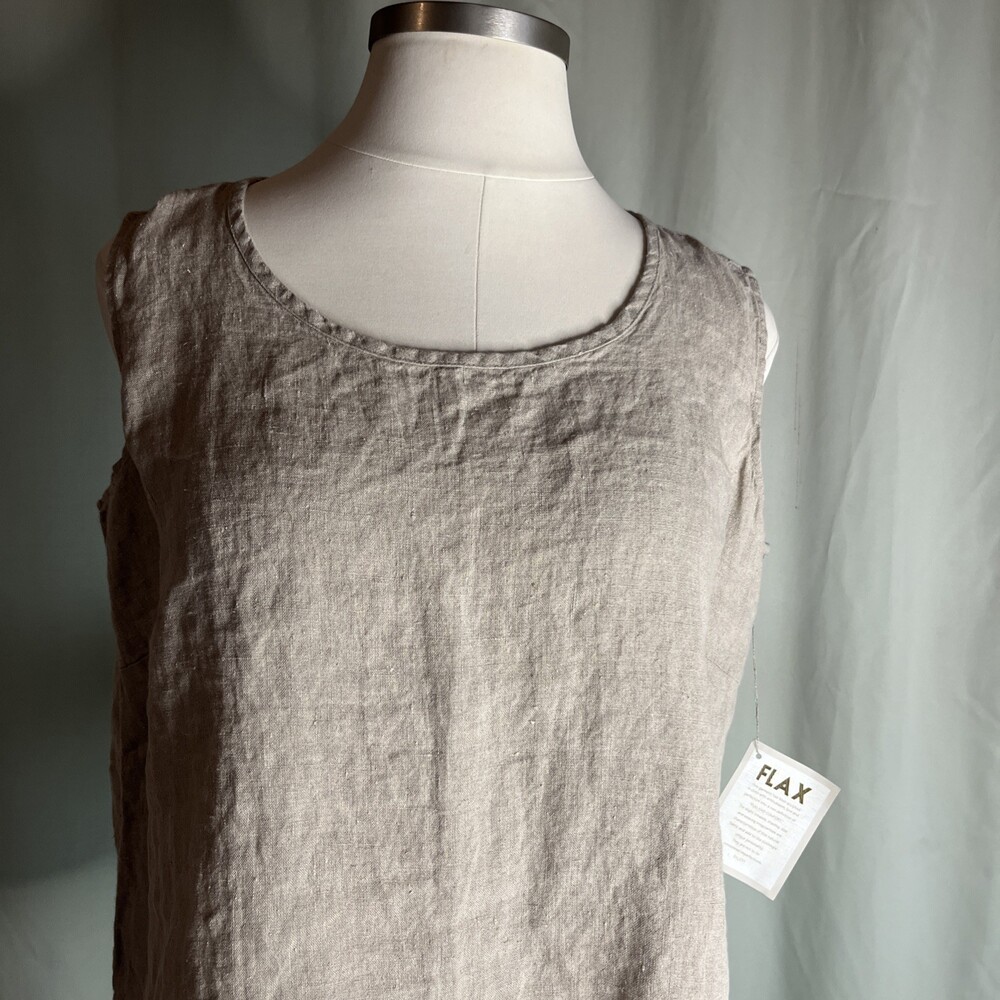 NWT Flax Linen Women’s Tank Top 1G 18-20